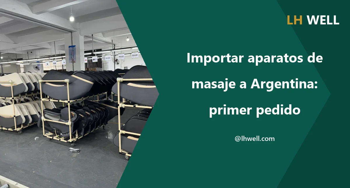 Importar aparatos de masaje a Argentina: primer pedido