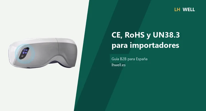 Guía de CE, RoHS y UN38.3 para importar masajeadores