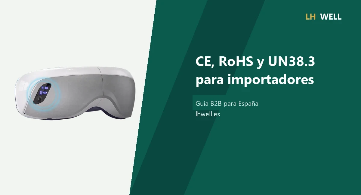 Guía de CE, RoHS y UN38.3 para importar masajeadores
