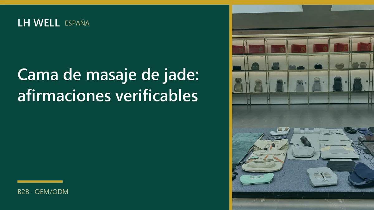 Cama de masaje de jade: afirmaciones verificables
