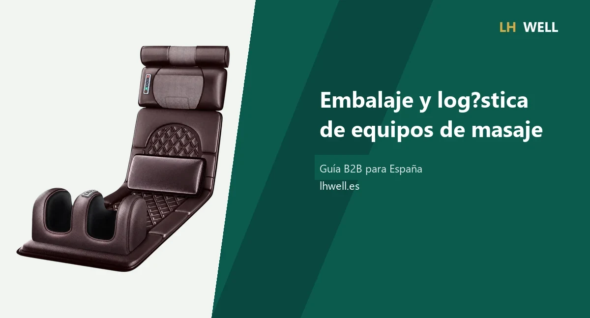Guía de embalaje y logística para sillones de masaje