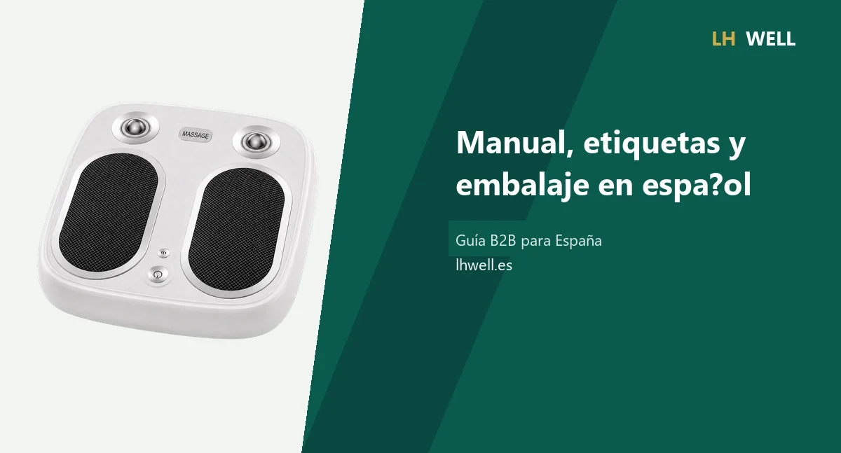 Checklist de manual, etiquetas y embalaje en español