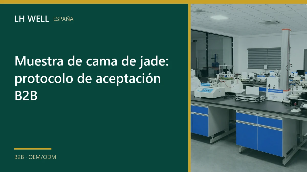 Muestra de cama de jade: protocolo de aceptación B2B