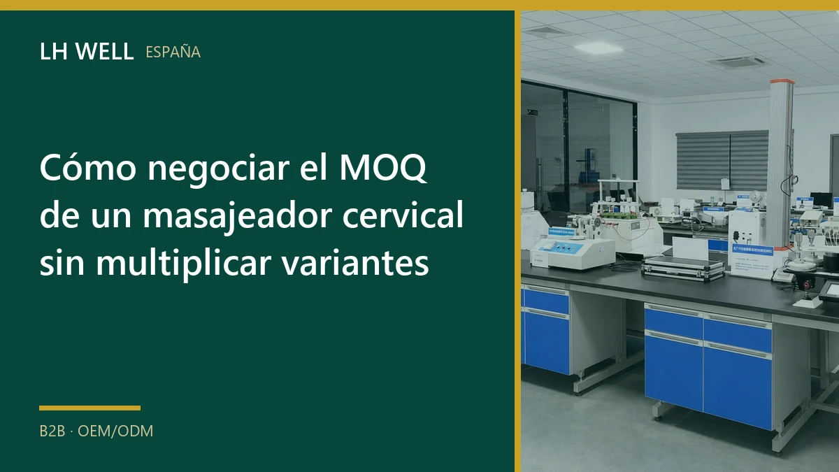 Cómo negociar el MOQ de un masajeador cervical sin multiplicar variantes