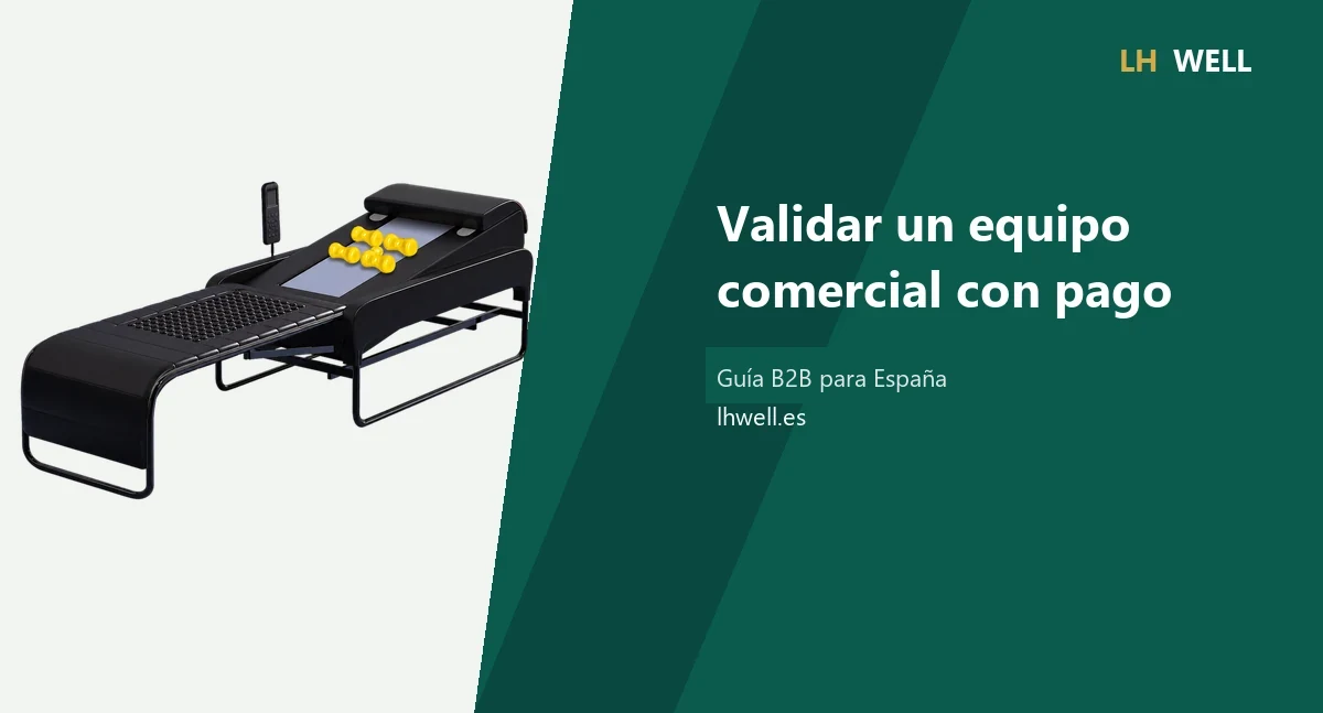 Guía para validar sillones de masaje comerciales con pago