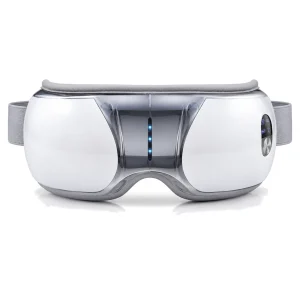 Masajeador de ojos plegable con calor y Bluetooth LH-069 sobre fondo limpio para catálogo B2B