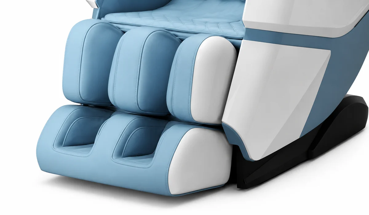Aplicación comercial de Sillón de masaje SL-track azul y blanco LH-092
