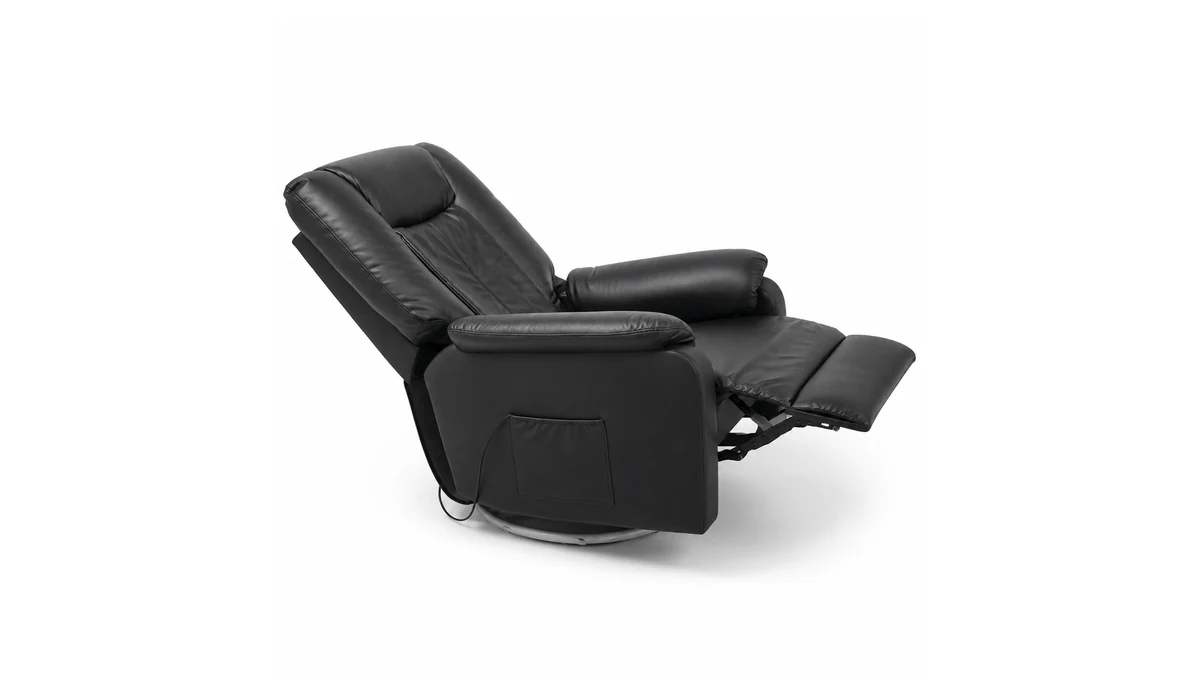 Sillón sofá de masaje LH-094 reclinado en acabado negro